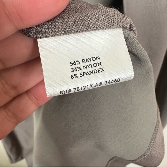 Eileen Fisher Cardigan Womens Small Gray Open Front Long Sleeve Minimalist - Picture 4 of 6